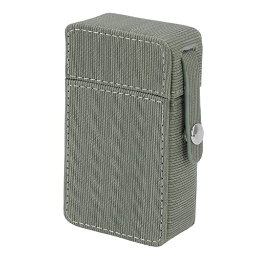 Cigarette Box Protective Cover, Practical to Provide Good Protection Portable Cigarette Box Holder PU for Travel (Pea Green)