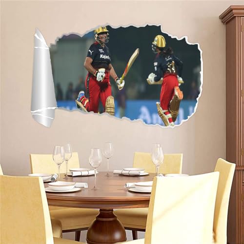 GADGETS WRAP Printed Wall Decal Sticker Scratched Paper Style Wall Decal (90cm x 50cm) - Women IPL 2024 Cricket World Cup 90