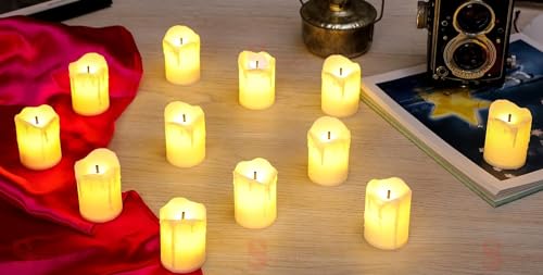 Acrylic LED Tea Light Flameless Smokeless Melting Candle