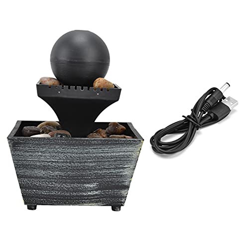 Tabletop Ball Fountain, 3V Fashion Lightweight USB Desktop Fountain for Bedroom for Office for Living Room