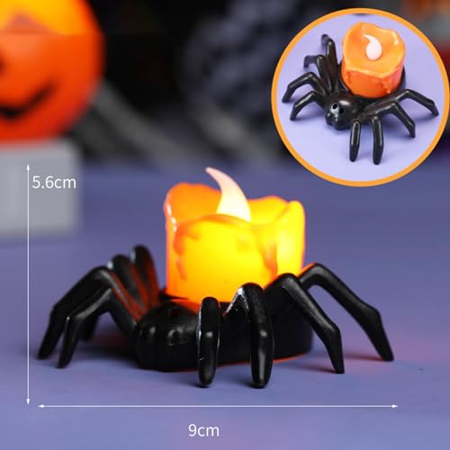 SAZ DEKOR 2X Pumpkin Candle Light Electric Candle Lantern for Festival Halloween Party