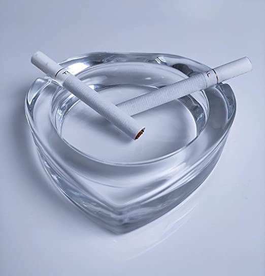 REEVAA ENTERPRISEHeart Shape Tray Paper Weight Best Gift For Home Office Glass Pack of 1