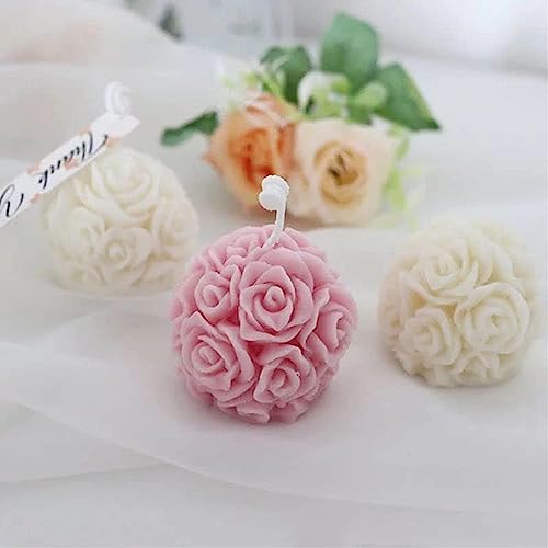 Astonishing Beauty: Exquisite 3D Rose Red Scented Floral Mini Candle for a Unique and Enchanting Home Decor Experience