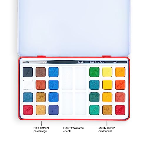 Camel Artist Water Colour Cake Set - Pack of 24 (Blue)