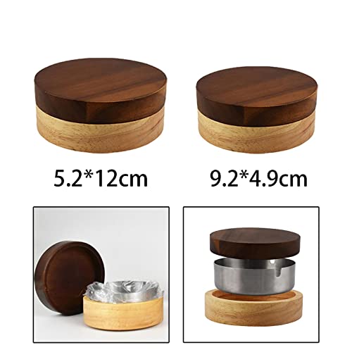 LOSA Round Ashtray Easy to Clean Odorless Windproof Non Slip Wind Proof for Cigar Large