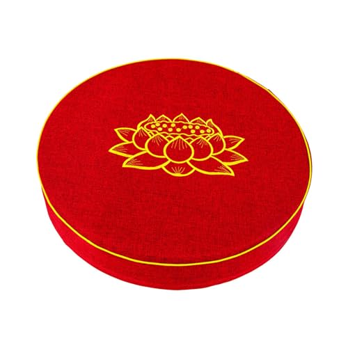 ATORSE® Yoga Cushion Buddhist Comfortable Floor Pillow For Women Men Yoga Stretching Red