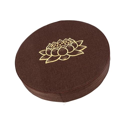 ATORSE® Yoga Cushion Buddhist Comfortable Floor Pillow For Women Men Yoga Stretching Coffee