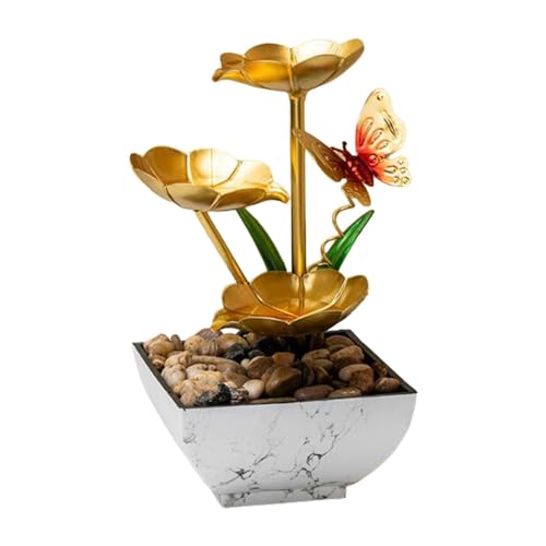 ATORSE® Tabletop Water Fountain Indoor Decor Chinese Gifts Zen Garden Water Fountain Style D