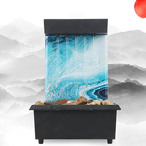 Waterfall Scene Tabletop Feng Shui Meditation Waterfall Fountain Style 4