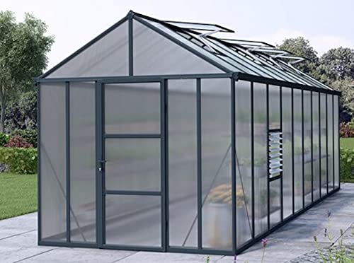 Falken Design Multiwall Polycarbonate Sheet, Greenhouse Cover Sheet, Clear, 12" x 28" x 8mm"