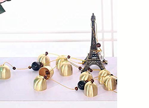 Shamsi Arts Gifts Eiffel Tower 4Bells Copper Wind Chimes Church Home Yard Garden Hanging Decor