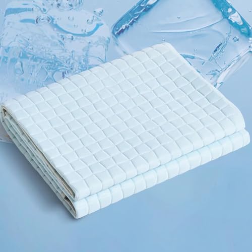 SECRET DESIRE Cooling Mattress Pad Soft Sleeping Mat Cool Mat Cooling Fitted Sheets Blue 1.5mx2.0m