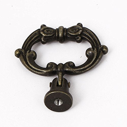 Echocart Cabinet Drawer Door Metal Carved Flower Round Pull Handles 2pcs