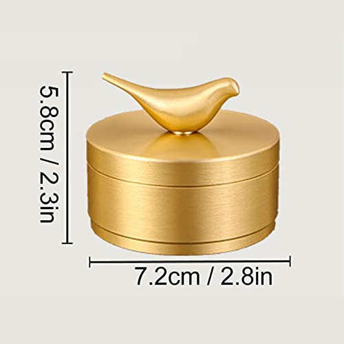 Golden Ashtray, Brass 4 Slots Car Ashtray for Family (S)