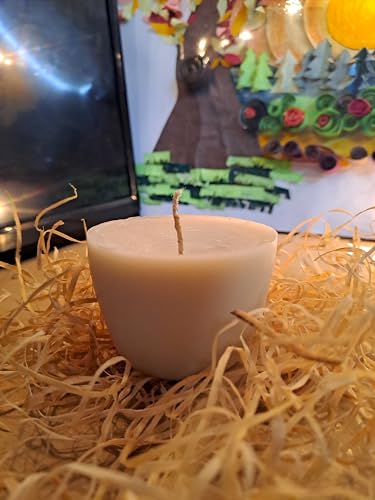 Unscented Hand Poured Wax Candles Perfect for Home Decor,Christmas Candles,Christmas Candles for Gifting | Smokeless (4)