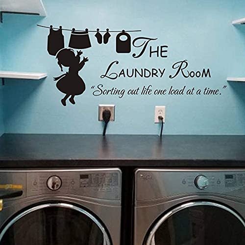 GADGETS WRAP Vinyl Decal Sticker The Laundry Room Quote (Item Finish Size : 117cm x 50cm)