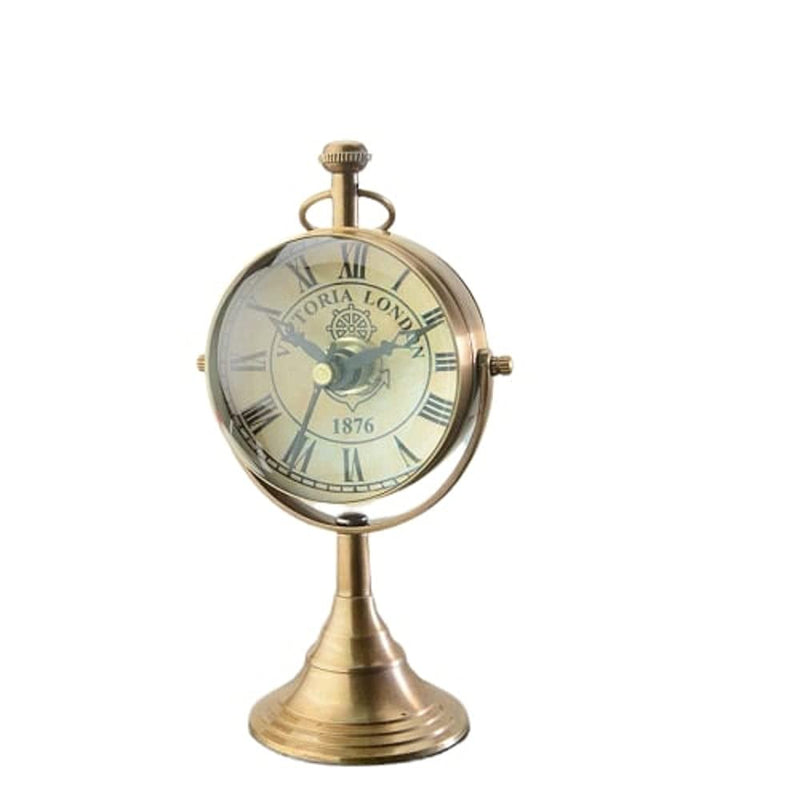 Vintage collection Brass Table Clock Antique Finish