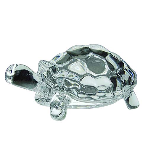 Bignay Chinese FENG Shui Tortoise Turtle Glass Statue Lucky Gift of Good Health