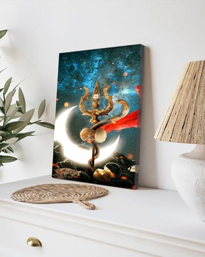 GADGETS WRAP Canvas Gallery Wrap Framed for Home Office Studio Living Room Decoration (9x11inch) - Mahadev3