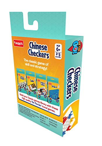 Funskool Games, Travel Chinese Checkers, The Classic Strategy Board Game, Portable Classic Travel Games, for Kids & Family, 2-6 Players, Ages 6 & Above