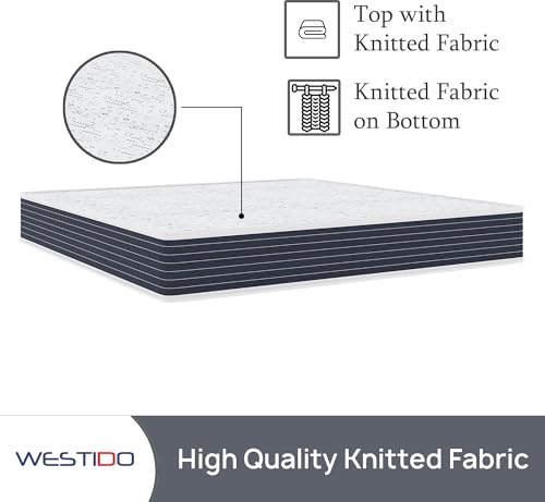 WESTIDO SteadySupport Multiple High Resilience (HR) Foam | High Resilience (HR) Foam Knitted Fabric Queen Size Zero Partner Disturbance SteadySupportKQ10inch72X66