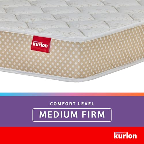 Kurl-On Mattress | Kurlo Bond Plus | Orthopedic 6-Inch Queen Size Bed Mattress (72x60x6 Inches, Medium Soft), Natural Coir + Bonded Foam, Soft Foam for Comfort.