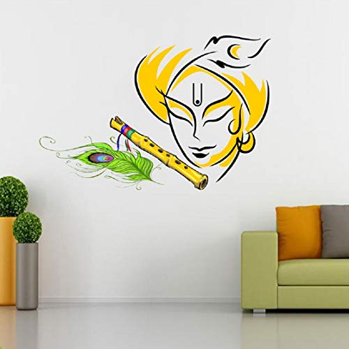 Krishna Self Adhesive VinylWaterproof Decorative Wall Stickers for Hall, Bedroom, Kitchen and Furniture