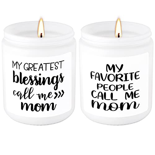 2 Packs Lavender and Vanilla Scented Candles,Best Mom Gift,9oz,2.75" W x 3.54" H,for Valentine's Day, Mother's Day, Thanksgiving, Birthdays, Anniversaries