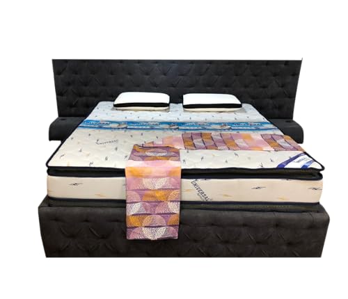 Universal Mattresses Magnet,Latex Foam, Pocket Spring and Memory Foam Mattress Covered with high GSM Knitting Quilted Fabric, Crafted with Pillowtop and Eurotop Design (72X72X10)