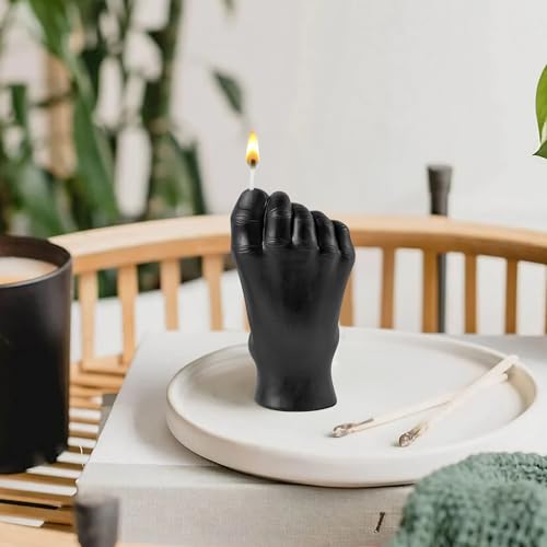 6sisc Mini Feet Scented Candles Upside Down Foot Candle Creative Gift Room Aesthetic Decor Pine Aromatherapy Natural Soy Wax Fragrance Candle Homemade Decoration for Home Bathroom Bedroom Black