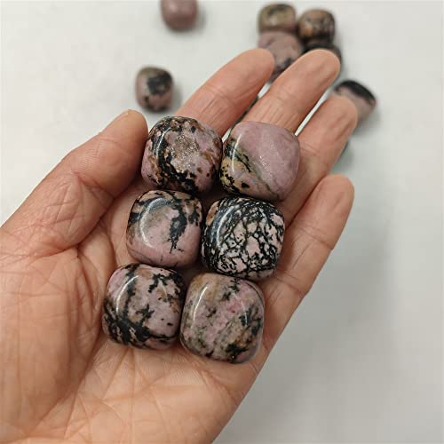 WGPHD Meditation Home 1pc Natural Rhodonite Cubic Cube Tumbled Stone Polished Quartz Crystal Gemstone Reiki