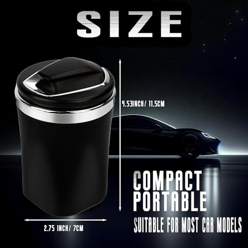 AARKRI SALES Cigarette Ashtray with Lid and Removable Tray for Easy Cleaning – Modern, Sleek Design for Outdoor & Indoor Use, Ideal for Patios, Offices, and Home (Ceramic Ash Tray)