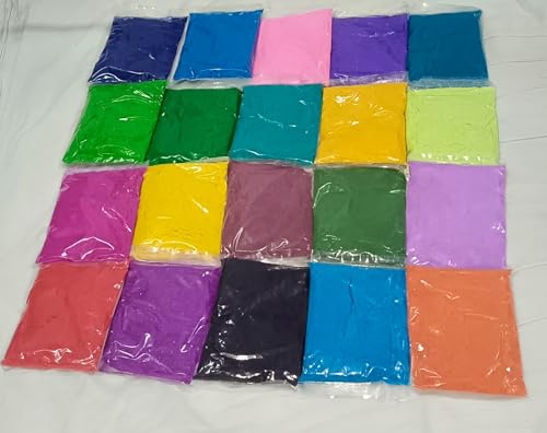Rangoli Colour Powder, Pack of 10 Packets, Multi-Color