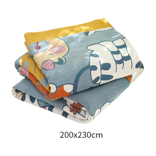 Throw Blanket Quilt Gift Adorable Cotton Quilt for Sofa Living Room