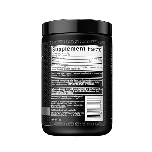 Muscle Tech Platinum 100 Percent Glutamine Supplement - 302 g