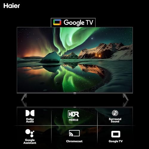 Haier 80 cm (32 inches) HD Ready Smart LED Google TV LE32W400G (Black)