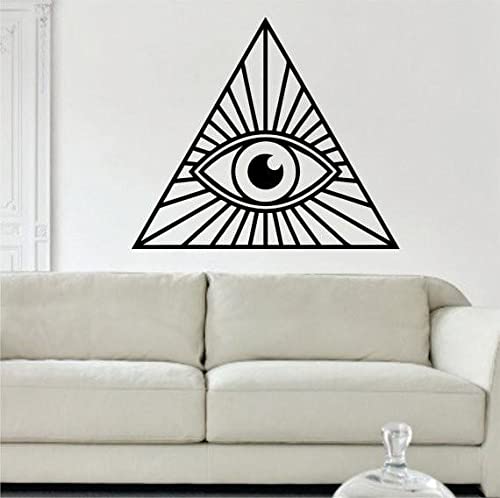 VVWV Illuminati Wall Stickers Bedroom Living Room Office Kids Room Motivational Die Cut Wall Stickers L x H 40 x 40 Cm