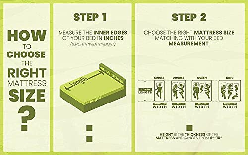 Sleepfresh Flexigold Plus Bonded Foam 6 Inch Dual Comfort Queen Size Mattress for Double Bed (72x60x6 Inches)