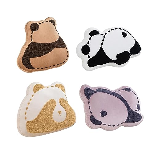 CALANDIS® Panda Plush Pillow Soft Gifts Cute Plush Toy for Adults Gaming Bedroom Brown | 1Pcs Panda Throw Pillow Case