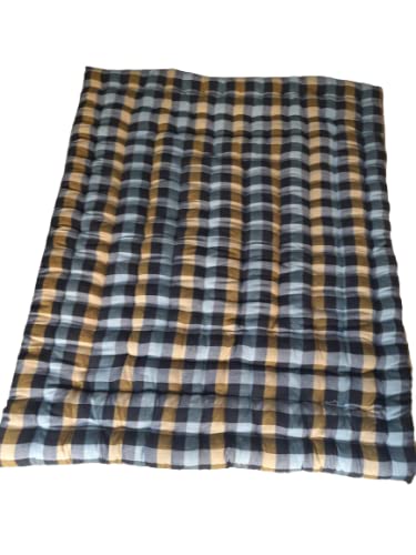 Rajasthan Handloom Large Soft Cotton Multicolor Mattress (2-Sleeping Capacity-72 X 48 X 4) Color as per Availability 4kg