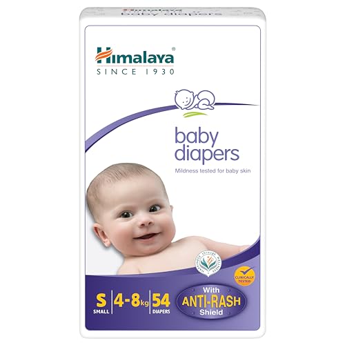 Himalaya Baby Diapers, Small (4-8 kg), 54 Count