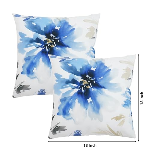 SET of 2 DECORATIVE DIGITALLY PRINTED PILLOWS for COUCHES, SOFAS, LIVING ROOM & OUTDOOR (20x20 inch)