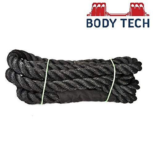 Body Tech Fitness Battle Rope 9 Meters - Polydac Battle Rope Exercise Fitness Training .BATTLEROPE3