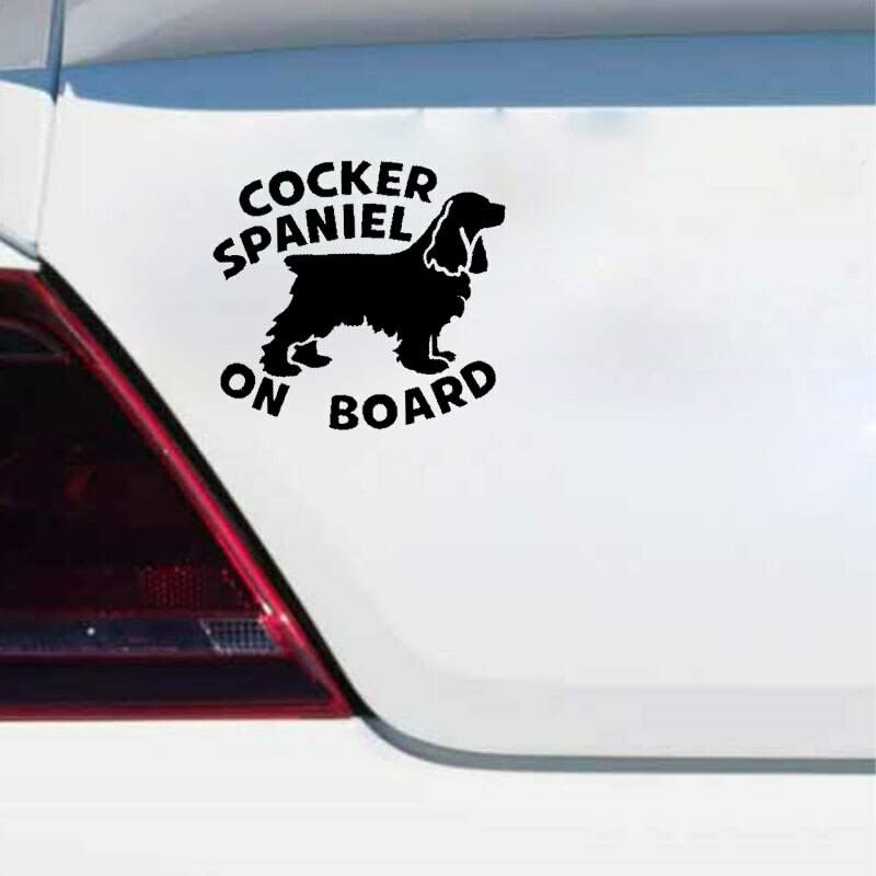 GADGETS WRAP Vinyl Wall Decal Sticker Cocker Spaniel ON Board Dog Lovely Sticker Car