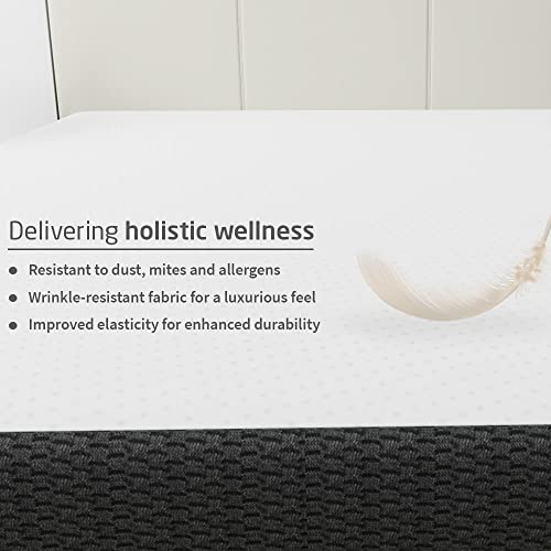 Livpure Smart Ortho Latex Luxe 100% Natural Pin-Core Latex & HD Foam Mattress | Stress-Relief BIOCRYSTALS |Premium High GSM Certified Fabric|Single Bed (78x36x6) inch, Washable Zipper Cover