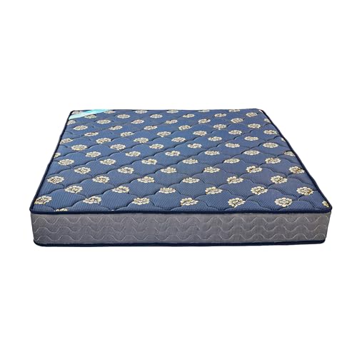 Skyfoam Spring Mattress King Bed, Multi-Layer Soft PU Foam Mattress, 6 Inch Bed Mattress, Soft & Bouncy | 5 Year Warranty (78x72x06 Inches, Blue)