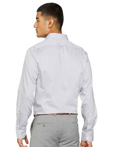 Van Heusen Men's Slim Fit Shirt (VHSFBSLBQ11445_Grey