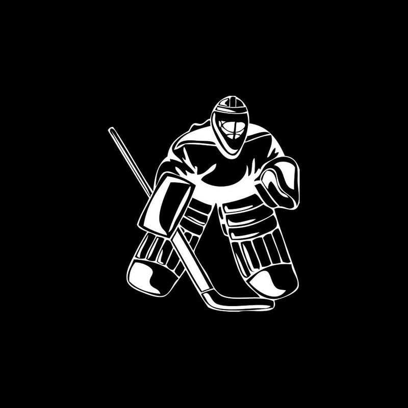 GADGETS WRAP Vinyl Wall Decal Sticker Serious Hockey Goalie Car Stickers