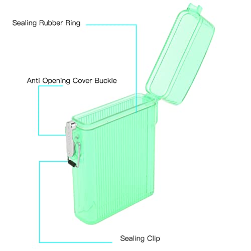 Cigarette Holder Box, Large Capacity Present Cigarette Case Clear for Family (Green)