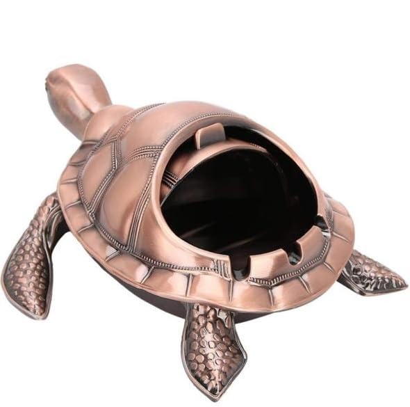 Shyam DMR Shyam DMR Windproof Turtle Ashtray with Lid Portable for Smokers Decorative Showpiece